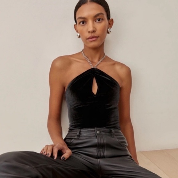Reformation Cedric Velvet Top - Picture 2 of 3